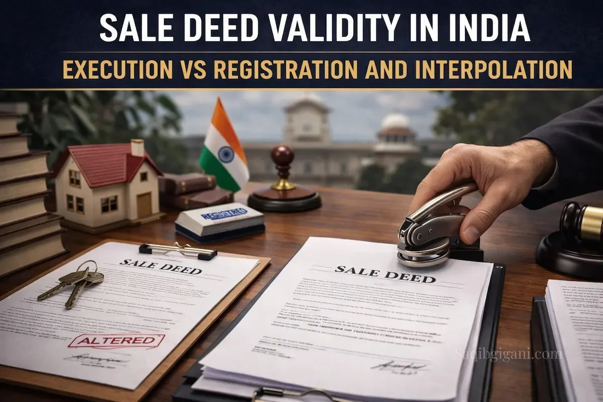 Sale Deed Validity in India: Supreme Court on Interpolation and Execution vs Registration