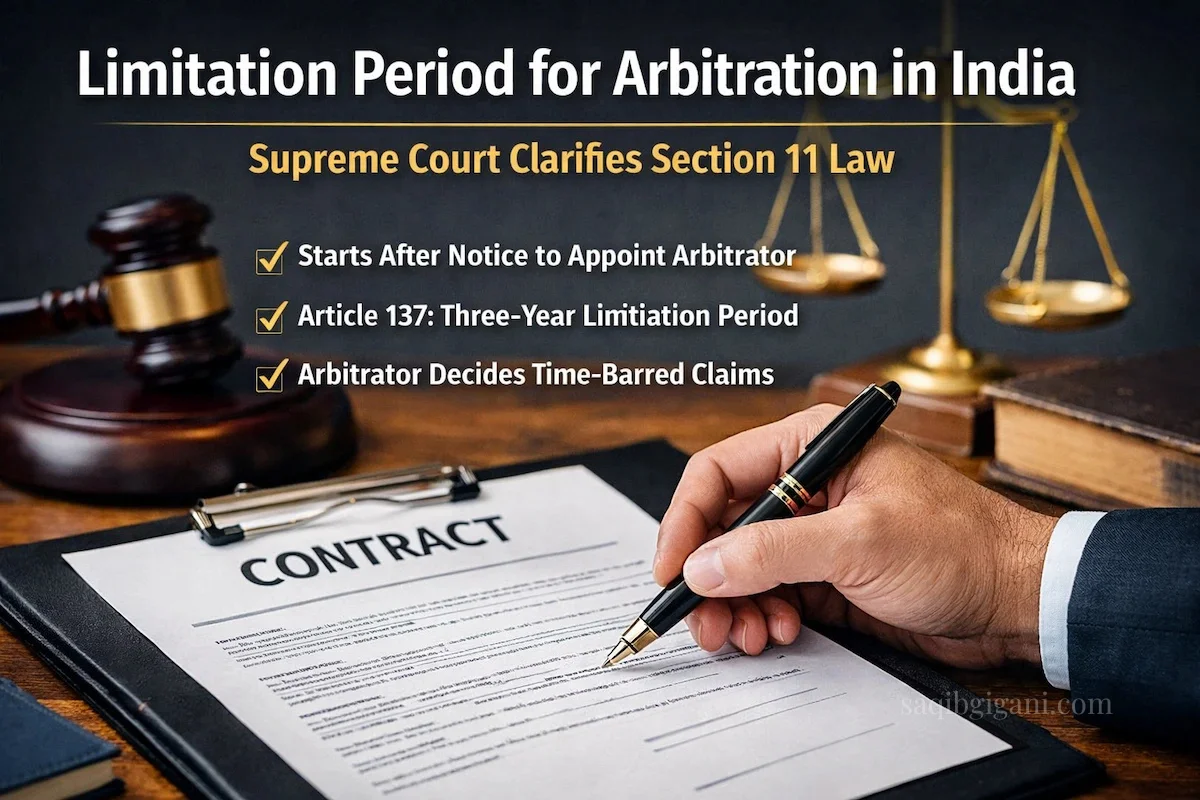 Limitation Period for Arbitration in India: Supreme Court Clarifies Section 11 Law